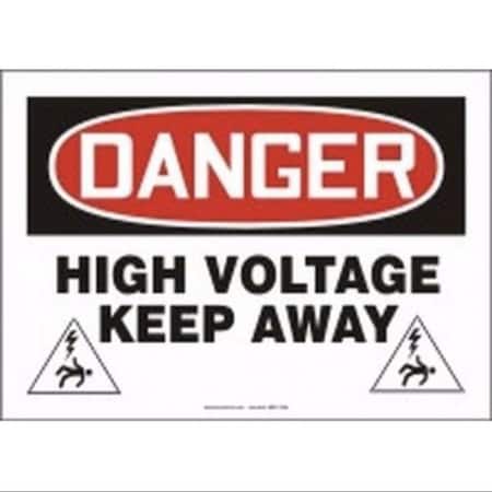 Accuform OSHA DANGER SAFETY SIGN HIGH MELC098XV MELC098XV